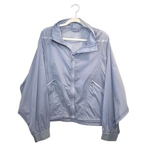 Varley‎ Lightweight Periwinkle Blue Nylon Zip Up Jacket XL Windbreaker NWT